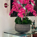 Bol Java avec orchidées Phalaenopsis roses