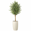 Olivier artificiel dans un pot Lisbonne beige mat